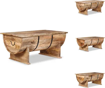 Produktbild von vidaXL Couchtisch Mangoholz Massiv 88 x 50 x 40 cm -  Couchtische