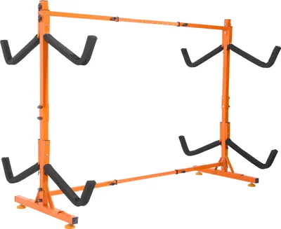 Obrázok produktu pre VEVOR Držiak na kajak Vešiak na kajak 1260 x 1070 x 1375 mm, voľne stojaci stojan na kajak 4 kajaky 1230-1825 mm rozsah nastavenia šírky, stojan na kajak Robustné háčiky na uskladnenie kajakov