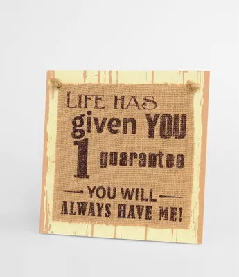 Immagine prodotto di Paperdreams Holzschild – Das Leben hat gegeben