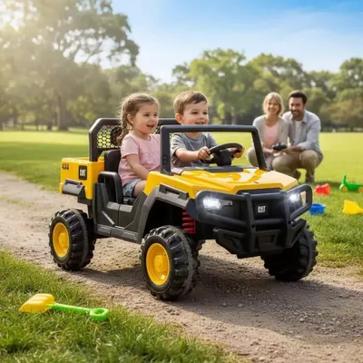 Produktbild von Kinder Elektroauto CAT UTV – Offiziell lizenziertes 2-Sitzer Fahrzeug