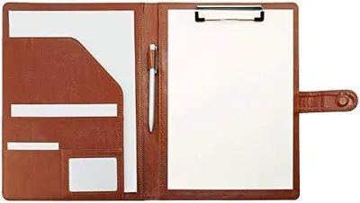 Produktbild von Ordner a4 klemmbrett Schreibmappe klemmbrettmappe A4 klemmbrett mappe mit Klemmbrett(Braun)