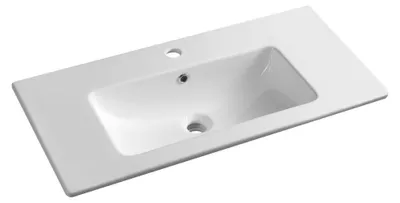 Produktbild von PRACTICO Keramik-Möbelwaschtisch 80x40cm, Weiß