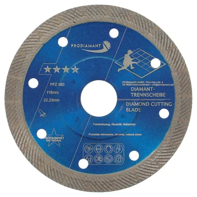 Zdjęcie produktu dla PRODIAMANT Premium Diamant-Trennscheibe 115 mm do gresu porcelanowego FZ850