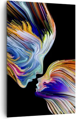 Produktbild von Bild auf Leinwand - Leinwandbild - Einteilig - Abstraktion modern - 80x120cm - Wand Bild - Wanddeko - Wandbilder - Leinwanddruck - Wanddekoration - Leinwand bilder - Wandbild - PA80x120-3709