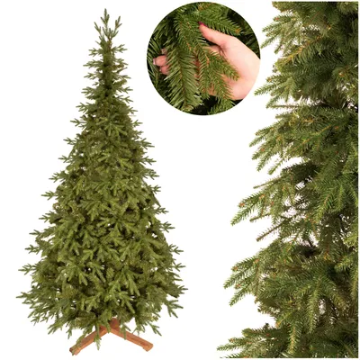Immagine prodotto di Albero di Natale Royal Trees® 240 cm – Abete artificiale premium, albero di Natale realistico e folto | Albero di Natale deluxe realistico, con supporto in legno incluso