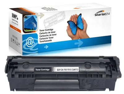 Produktbild von Starlet24 1x 12A Q2612A Toner Kompatibel Ersetzt für HP Q2612a 12A