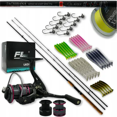Produktbild von Angelset Miracle Fish Tachibana 2,7m 3-12g/10-30g mit Rolle und Zubehör