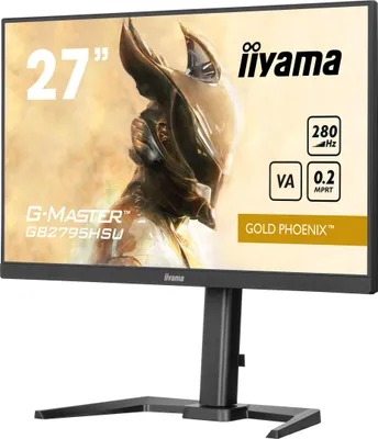 Produktbild von 27" Fast VA Gaming, G-Master Gold Phoenix, FreeSync Premium, 1920x1080@280Hz, 300cd/m², 4000:1, HDMI, DisplayPort, 0,2ms (MPRT), Speakers, USB (4x 3.2), Black Tuner, 15cm Height Adj. Stand