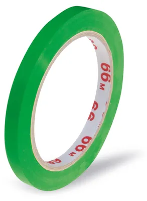 Produktbild von 1x Klebeband Markierungsband Beutelverschluss PVC 9mm x 66m grün