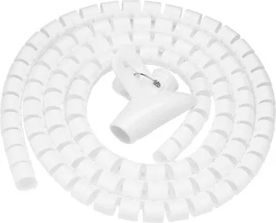 Obrázek produktu pro Flexibilní spirálová hadice – organizér kabelů – 15 metrů – 16 mm – bílá