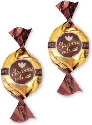 Produktbild von Konti Konfekt Goldene Lilie Schokogeschmack 1kg
