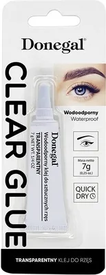 Zdjęcie produktu dla Donegal Clear Glue Wodoodporny klej do rzęs Transparentny, 7 g