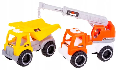 Produktbild von Hipo Kipplaster und Kran Set starker Kunststoff 22 cm