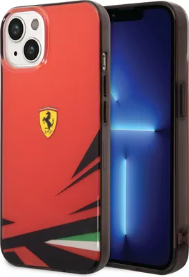 Immagine prodotto di Custodia Ferrari per iPhone 14 e 13 - Rosso