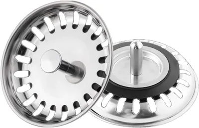 Imagen del producto de Tapón de desagüe con rejilla, de acero inoxidable, de 80 mm, para la cocina