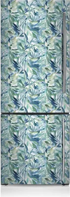 Produktbild von Kühlschrankmagne Kühlschrank Magnetfolie Dekoration 70x190 cm - Pastellblätter