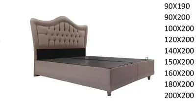 Image de Lit de luxe avec matelas kingsize Lit d'hôtel Cadre de lit Chambre à coucher Lits