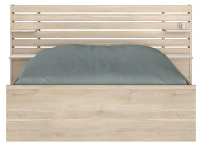 Image de CALICOSY - Lit couchage 140x190-200 2 tiroirs - Escale