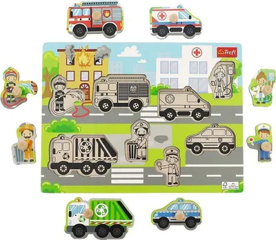 Immagine prodotto di Trefl - Puzzle città di legno - 1-39 dielov