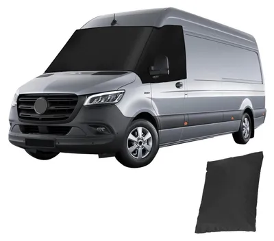 Produktbild von Frontscheibenabdeckung für Mercedes Sprinter 2019-2024, schwarz, 600D wasserdicht, Allwetterschutz