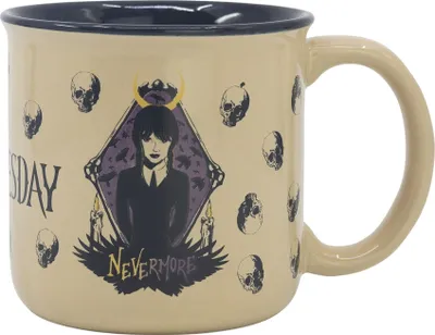 Produktbild von Wednesday Nevermore Becher Keramik Tasse Tee Kaffee Becher Pott im Geschenkkarton