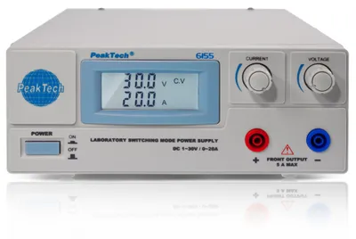 Zdjęcie produktu dla Zasilacz laboratoryjny PeakTech 1...30 VDC 20 A (PeakTech 6155)