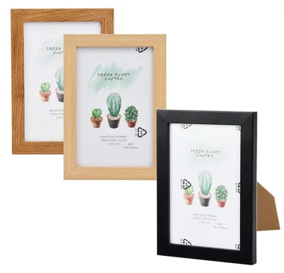 Fotolisten-Set 3er-Pack 10x15 cm Holzrahmen Eiche