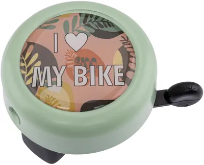Zdjęcie produktu dla Dzwonek REICH "I love my bike" SB-verpac pastelowa zieleń