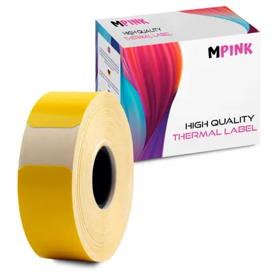 Zdjęcie produktu dla Termiczna taśma papier do etykiet MP-RL-15*50*150PT-BY Bright Yellow
