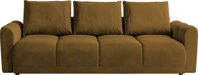 Produktbild von BroMARKT Sofa NUBES Schlaffunktion Bettkasten Couch 236x72x94cm Senf