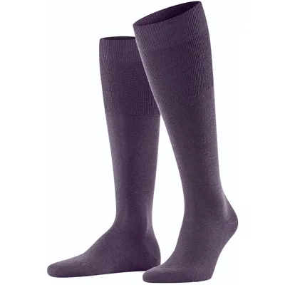 Image de Chaussettes de compression pour le genou, marque FALKE, modèle pour hommes, couleur vin/framboise, taille 39-40