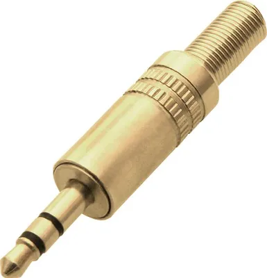 Produktbild von 3,5-mm-Stereo-Klinkenstecker mit Goldschutz