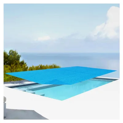 Produktbild von Solar Poolabdeckung Ferrarno Abdeckplane für eckigen Pool 549 x 274 cm aus PE, selbstschwimmend, blaue Solarfolie