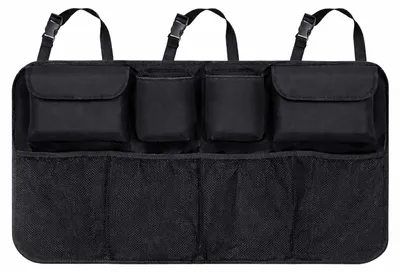 Immagine prodotto di Wozinsky Auto Organizer schienale posteriore con 8 scomparti e sistema di cinture nero