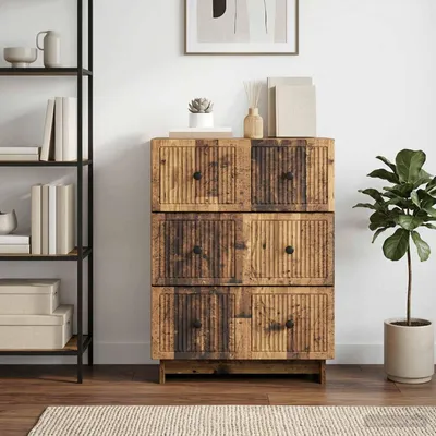 Produktbild von vidaXL Schubladenschrank Altholz 66 x 34,5 x 90 cm Holzwerkstoff