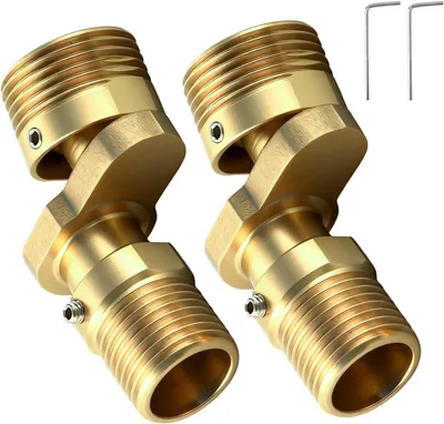 Produktbild von Messing-S-Anschluss, exzentrisch, 1-2 zu 3-4 - 360° drehbare Verlängerungsadapter für Wandarmaturen - Einziehbarer Adapter für Duscharmaturen