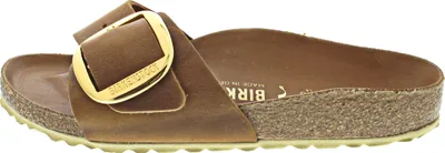 Produktbild von Birkenstock Damen Pantoletten Madrid Big Buckle braun Leder 40