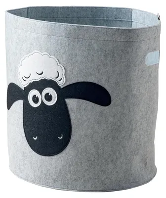 Image de Lifeney rencontre « Shaun le mouton » Panier de rangement pliable pour enfants  env. 43,5 x 46 cm