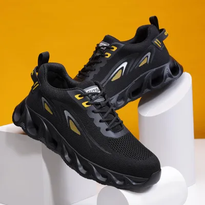 Produktbild von Atmungsaktive Sicherheitsschuhe, Arbeitsstiefel fš¹r Damen und Herren, Sicherheitsschuhe mit Stahlkappe, Outdoor-Sportschuhe šC 37