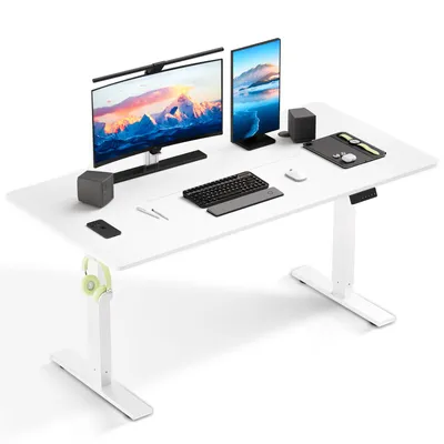 Produktbild von Schreibtisch 60×140 cm Höhenverstellbarer Schreibtisch Elektrisch, Memory- und Anti-Kollisionsschutz, 70 kg Tragkraft