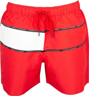 Obrázek produktu pro Pánské plavky TOMMY HILFIGER s elastickým pasem a vnější stahovací šňůrkou, číslo výrobku XM0XM02890, velikost S, 100 % polyester