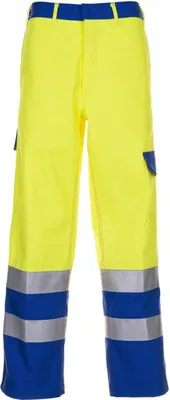 Produktbild von Planam Multinorm Bundhose Warnschutz Major Protect Gr. 110 warngelb/kornblau