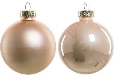 Produktbild von TrendLine Weihnachtskugeln aus Glas Ø 6 cm champagner 20 Stück