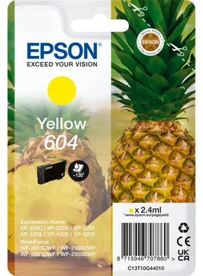Produktbild von Epson Tintenpatrone yellow 604                       T 10G3