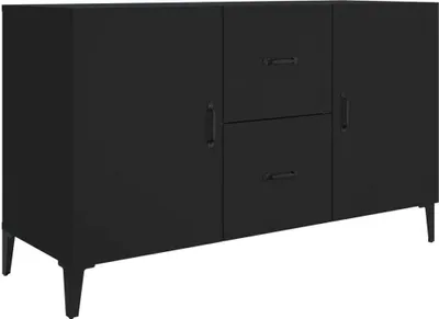 Produktbild von vidaXL Kredens czarny 100x36x60 cm materiał drewnopochodny