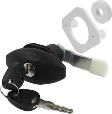 Zdjęcie produktu dla STS Push Lock zamek klapy Ellipse mała klapa serwisowa przyczepa kempingowa łódź czarny