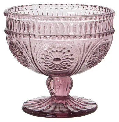 Eisbecher-Set 6er Glas rosa 10,5 x 10 cm
