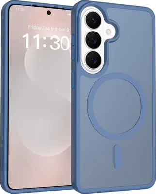 Produktbild von Samsung Galaxy S26 Hülle - Coverup Mattes Transparentes Back Cover - MagSafe Compatible - Blau