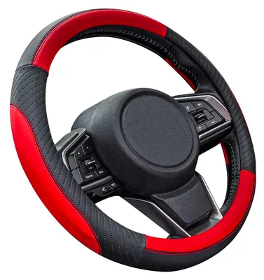 Immagine prodotto di Solidchoice - Coprivolante in pelle per auto, diametro 37-38 cm