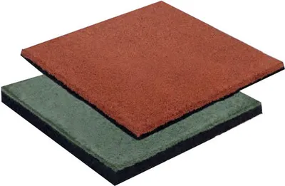 Produktbild von Fallschutzmatte, Abmessung: 50 x 50 cm (B x T), Stärke: 2,5 cm - Farbe: rot